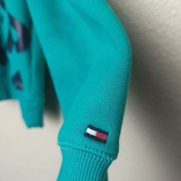 TOMMY HILFIGER DENIM REED GRAPHIC CREWNECK SWEATSHIRT TEAL GREEN MENS XL - Picture 8 of 11